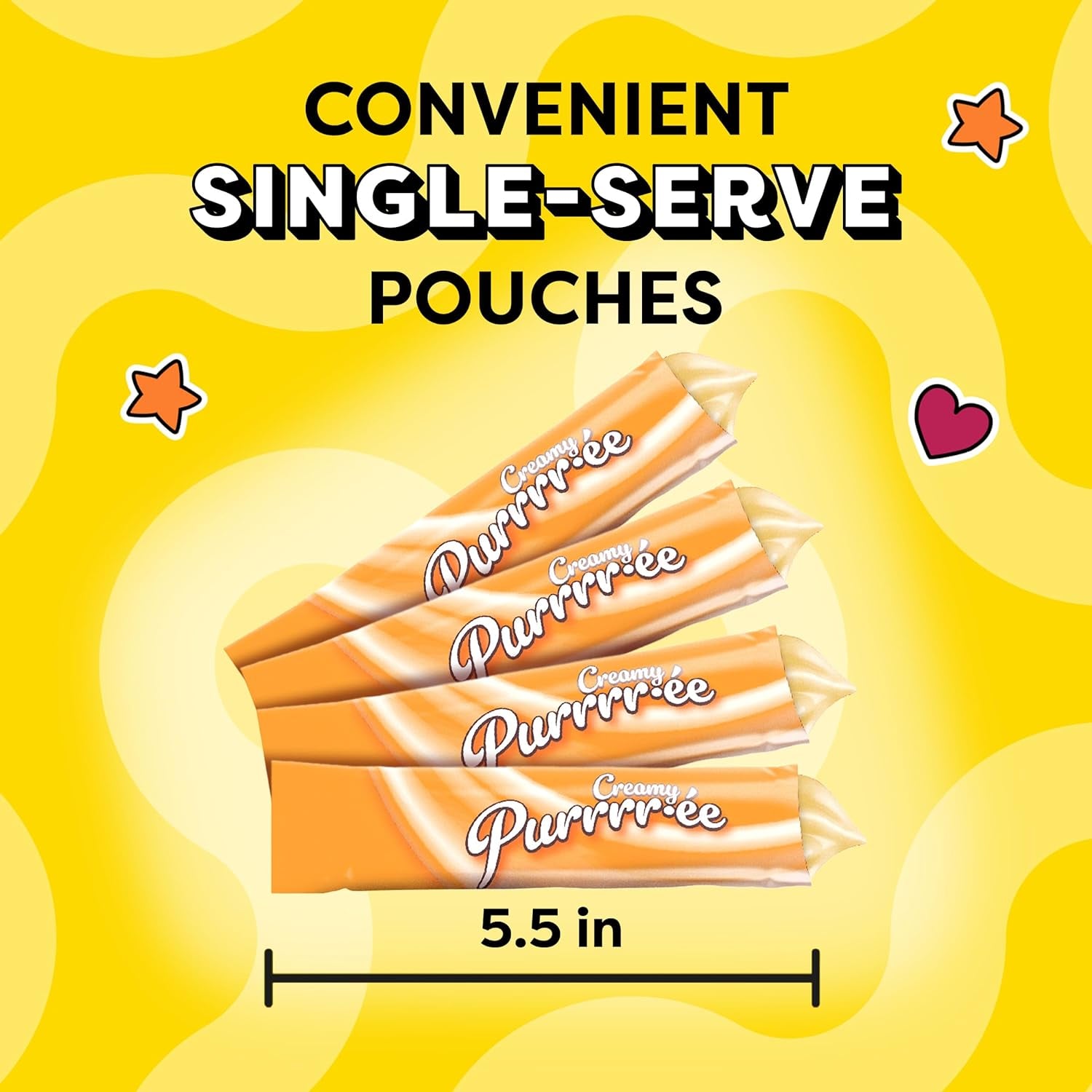 Creamy Puree Squeezable Lickable Wet Cat Treat Variety Pack, 0.42 Oz. Tubes, 24 Count